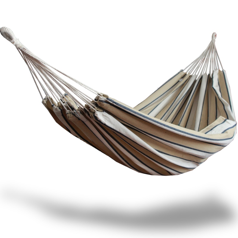 Hammock na Brasaíle Dúbailte - Dhá Leaba Duine le haghaidh Cúlchlós, Póirse, Fabraic chadáis Fite le haghaidh Úsáide Lasmuigh agus Bog Taobh istigh